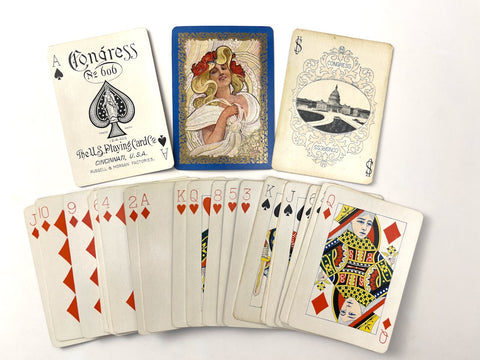 c.1906 Congress 606 Playing Cards 53/53 USPCC