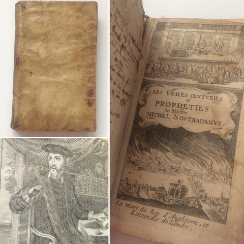 1668 Nostradamus Centuries et Prophéties Vellum