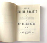 c.1890 Grand Lenormand 54/54 w/ booklet