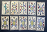 19th Century Italian Tarot Cards c.1880 Vallo Italy 78/78