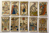 c.1850 Gassmann Swiss Tarot de Marseille Complete