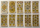 c.1850 Gassmann Swiss Tarot de Marseille Complete