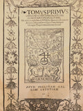 1522 Operum Ioan. Chrysostomi Constantiopolitani Tomus Primus Secundus