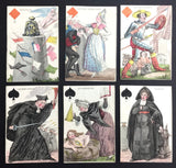 c.1820 Old Transformation Playing Cards 52/52