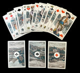 c.1885 Swiss Costumes Playing Cards 50/52 Partial
