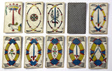 c.1904 Guglielmo Murari Tarot Piemontese 72/78 Cards Partial