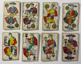 c.1904 Guglielmo Murari Tarot Piemontese 72/78 Cards Partial