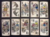 c.1870  Austrian Monkey Tarot by Josef Glanz