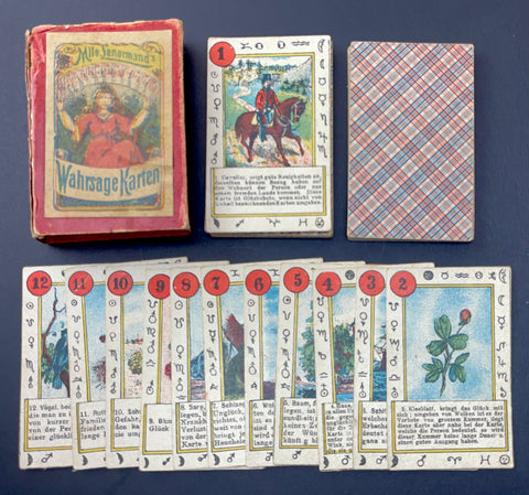 c.1885 Mlle. Lenormand Wahrsagekarten Cards
