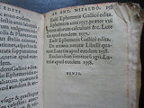 De Arcanis Naturae (1558) MIZAULD 1st Ed.