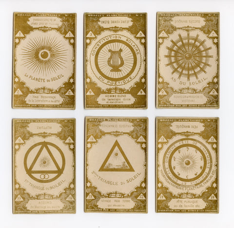 1867 Oracle Planetaires, Sorcier du XIXe siècle: Tarot Parisiens, by A. de. Para d'Hermes