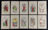 c.1875 Lismon Etteilla Tarot Type II Cards