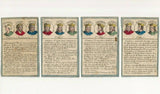 c.1825 Educational Cards Kings of France Cartes Historiques 24/24 Hand-Painted