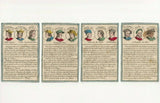 c.1825 Educational Cards Kings of France Cartes Historiques 24/24 Hand-Painted