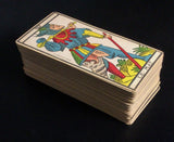 c.1900 Tarot Besançon B.P. Grimaud 77/78 Cards + 1 optional replacement card
