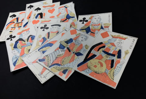 c1790 Old French Playing Cards G. de Paris 52/52