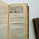 1774 Jerusalem Delivree, Tasso, 2 Vol. 1st ed., thus.