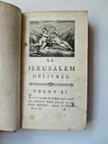 1774 Jerusalem Delivree, Tasso, 2 Vol. 1st ed., thus.