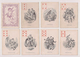 c.1864 American Playing Cards Civil War Era M. Nelson New York 46/52 Love Scenes