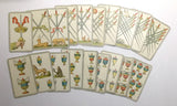 Italian Tarot Minchiate Faustino Solesio, Carte Per L'Estero, 95/96