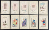 c.1875 Lismon Etteilla Tarot Type II Cards
