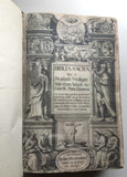 1599 Biblia Sacra Moerntorf Bible, Plantin Press