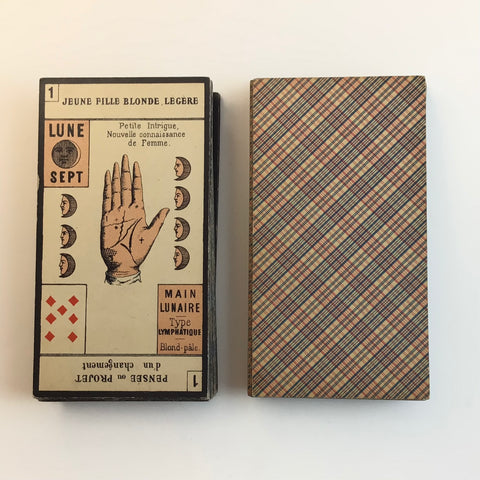 c.1890 Nouveau Jeu De La Main Antique Palmistry Cards