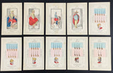 c.1875 Lismon Etteilla Tarot Type II Cards