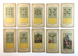 c.1890 Grimaud Grand Etteilla Tarot Egyptien Type I, 78/78 cards