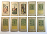c.1890 Grimaud Grand Etteilla Tarot Egyptien Type I, 78/78 cards