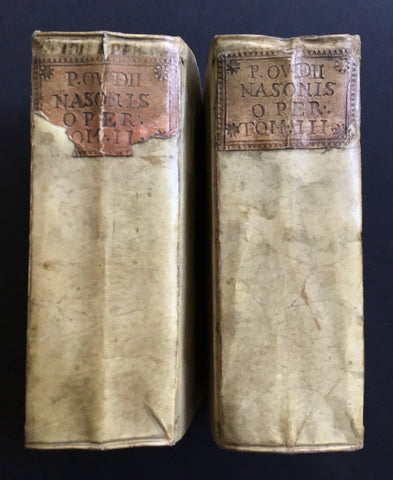 1661 Operum P. Ovidii Tomus II and III
