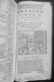 1570 Orlando Furioso, di M. Lodovico, Woodcuts by Petit Bernard